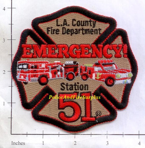California - Los Angeles County Station 51 Fire Dept Patch