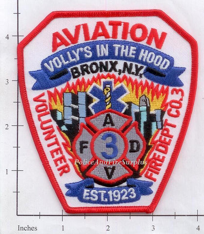 New York City - Aviation Volunteer Fire Dept Co 3 Patch v5