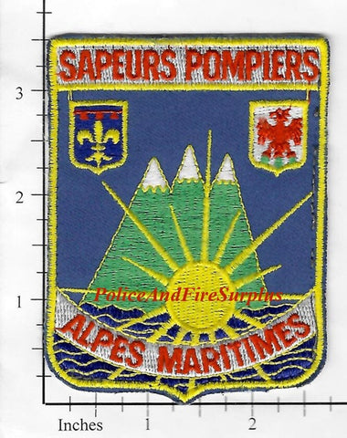France - Alpes Maritimes Sapeurs Pompiers Fire Dept Patch v2