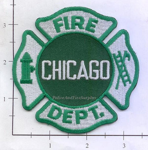 Illinois - Chicago Fire Dept Patch v6 - Green
