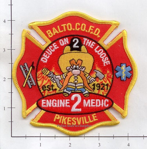 Maryland - Baltimore County Engine 2 Medic 2 Fire Dept Patch v2