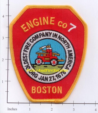 Massachusetts - Boston Engine 7 Fire Dept Patch v2