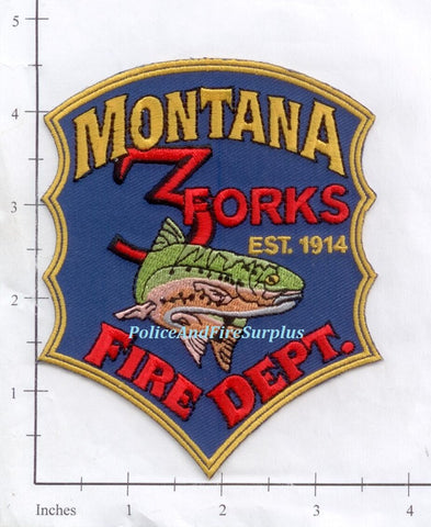 Montana - 3 Forks Fire Dept Patch