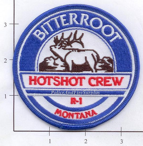 Montana - Bitterroot Hot Shots R1 Fire Dept Patch v1