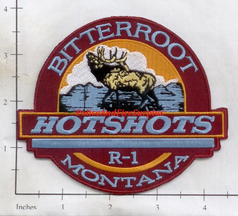 Montana - Bitterroot Hot Shots R1 Fire Dept Patch v2
