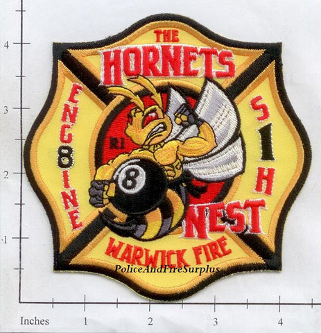 Rhode Island - Warwick Engine 8, Special Hazards 1 Fire Dept Patch