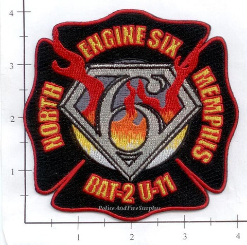 Tennessee - Memphis Engine 6 Battalion 2 Unit 11 Fire Dept Patch