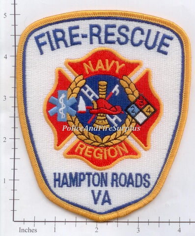 Virginia - Hampton Roads Navy Region Fire Rescue Patch
