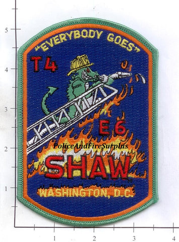 Washington DC - Engine 6 Truck 4 Fire Dept Patch v2