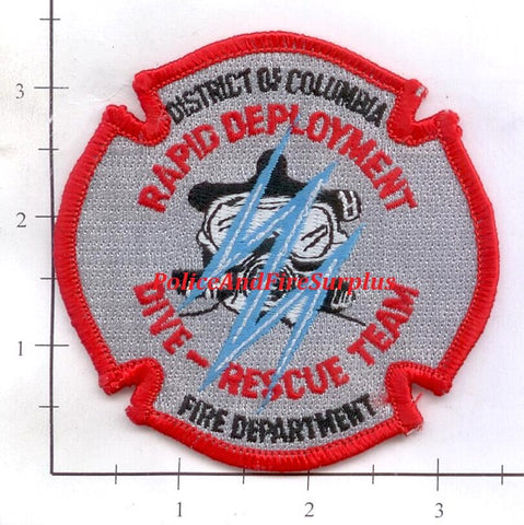 Washington DC - Rapid Deployment Dive Rescue Team Fire Dept Patch