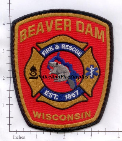 Wisconsin - Beaver Dam Fire & Rescue Patch v1