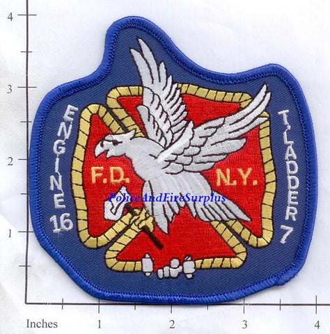 New York City Engine 16 Ladder 7 Fire Dept Patch v13