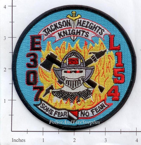 New York City Engine 307 Ladder 154 Fire Dept Patch v8