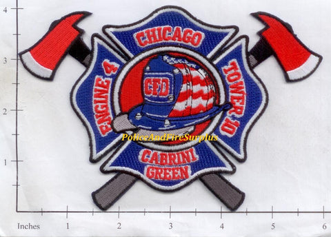 Illinois - Chicago Engine 4 Truck 10 Fire Dept Patch