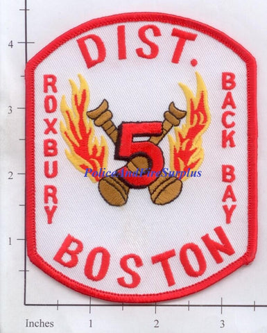 Massachusetts - Boston District 5 Fire Dept Patch