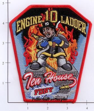 New York City Engine 10 Ladder 10 Fire Dept Patch v9 N/S