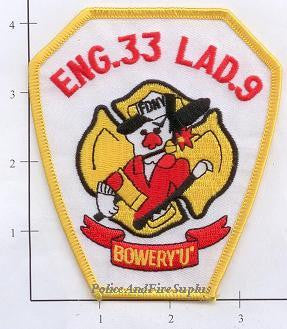 New York City Engine 33 Ladder 9 Fire Dept Patch v2