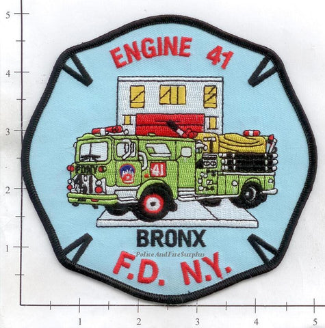 New York City Engine 41 Fire Patch v20 Red Rims