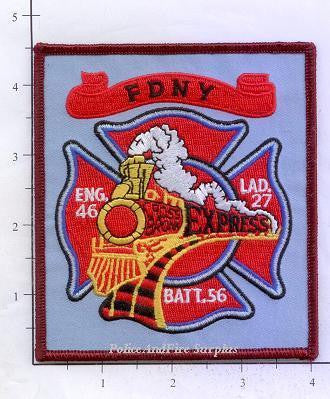New York City Engine 46 Ladder 27 Battalion 56 Fire Patch v6