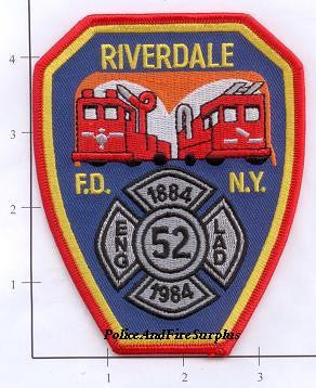 New York City Engine 52 Ladder 52 Fire Dept Patch v2