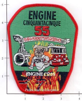 New York City Engine 55 Fire Patch v6 Green