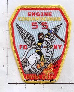 New York City Engine 55 Fire Patch v10 Light Blue
