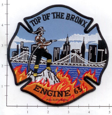 New York City Engine 63 Fire Dept Patch v11