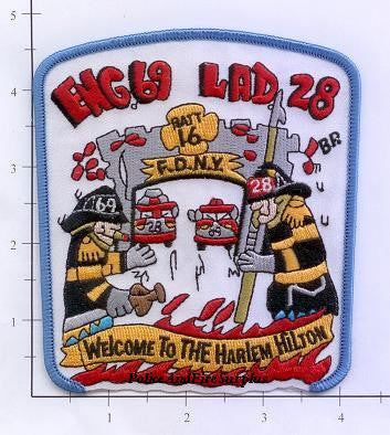 New York City Engine 69 Ladder 28 Battalion 16 Fire Patch v2