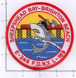New York City Engine 246 Ladder 169 Fire Patch v7 Shark