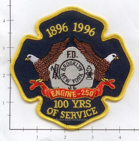 New York City Engine 250 Fire Patch v8 Anniversary