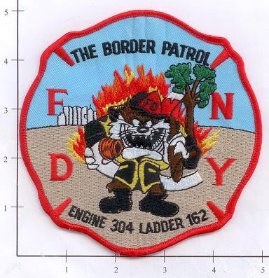 New York City Engine 304 Ladder 162 Fire Patch v2 Taz