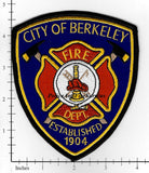 California - Berekley Fire Dept Patch