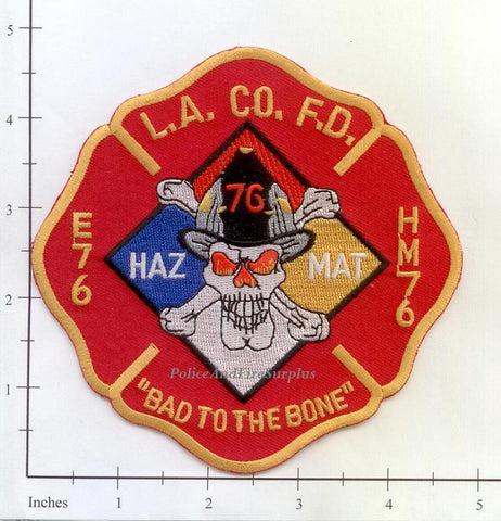 California - Los Angeles City Engine 76 Haz Mat 76 Fire Dept Patch