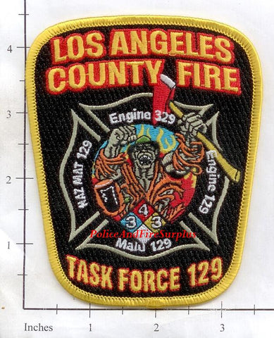 California - Los Angeles County Station 129 Fire Dept Patch