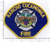 California - Rancho Cucamonga Fire Dept Patch