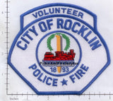 California - Rocklin Police Fire Volunteer Patch v1