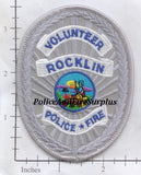 California - Rocklin Police Fire Volunteer Patch v2