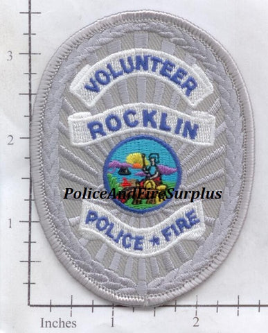California - Rocklin Police Fire Volunteer Patch v2