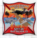 California - San Clemente Island NRSW Batt 13 Fire Dept Patch v1