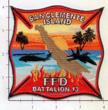 California - San Clemente Island FFD Batt 13 Fire Dept Patch v3