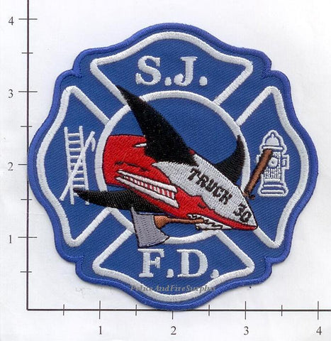 California - San Jose Truck 30 Fire Dept Patch