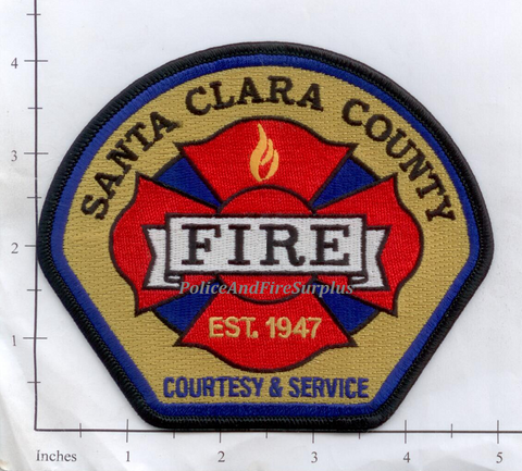 California - Santa Clara County Fire Dept Patch