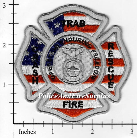 California - Travis Air Force Base Operation Enduring Freedom Crash Fire Rescue Patch