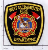California - West Sacramento Fire Dept Patch