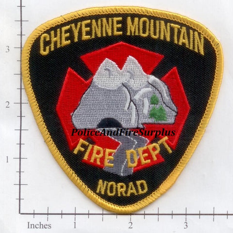 Colorado - Cheyenne Mountain Fire Dept Patch NORAD v3