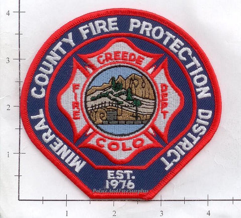 Colorado - Creede Fire Dept, Mineral County Fire Protection District Patch