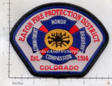 Colorado - Eaton Fire Protection District Patch