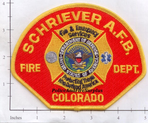 Colorado - Schriever Air Force Base Fire Dept Patch v2