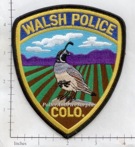 Colorado - Walsh Police Dept Patch
