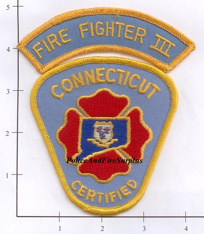 Connecticut - Connecticut Certified Fire Fighter III Patch